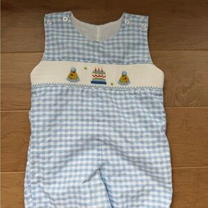 Classic Whimsy Birthday Smocked Jon Jon